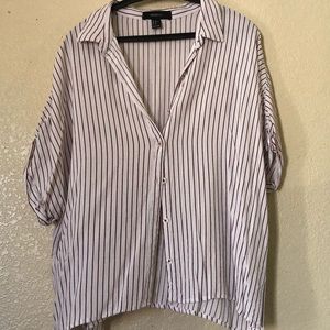 Forever21 2X Button-Front Shirt